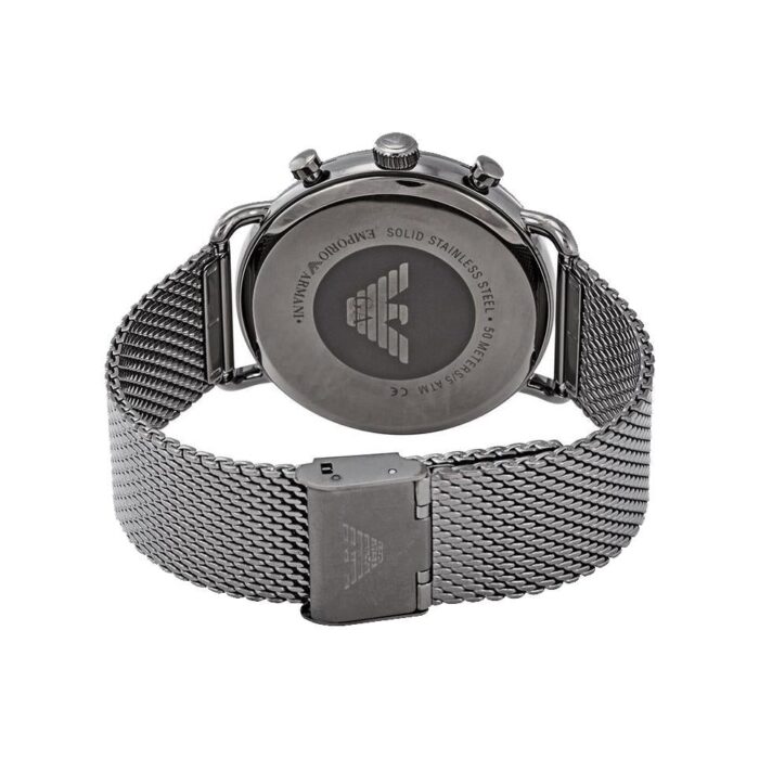 Emporio Armani Men's Gunmetal Chronograph Watch - AR11141 - Image 9